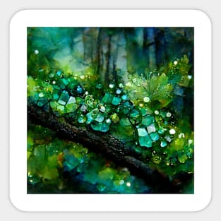 Emerald Birthstone Crystal Sticker